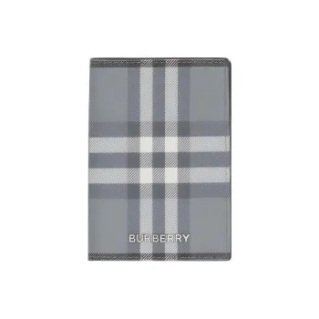 Burberry Vintage Check Folding Card Case 4 Card Slot Storm Grey Check