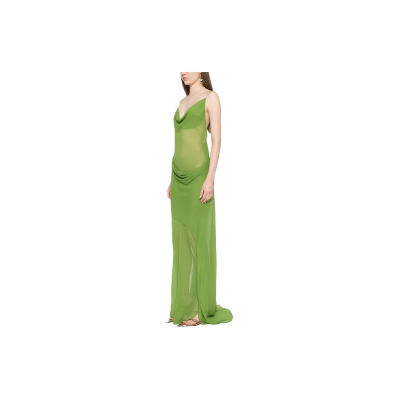Christopher Esber Cowl Hip Slip Dress-3