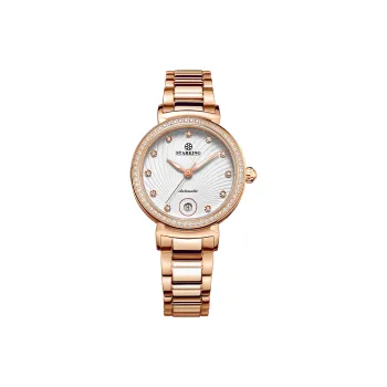 STARKING Mechanical Movement Stainless Steel Watchband Watch Women's Watch White Dial