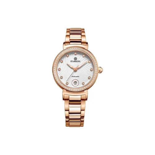 STARKING Mechanical Movement Stainless Steel Watchband Watch Women's Watch White Dial