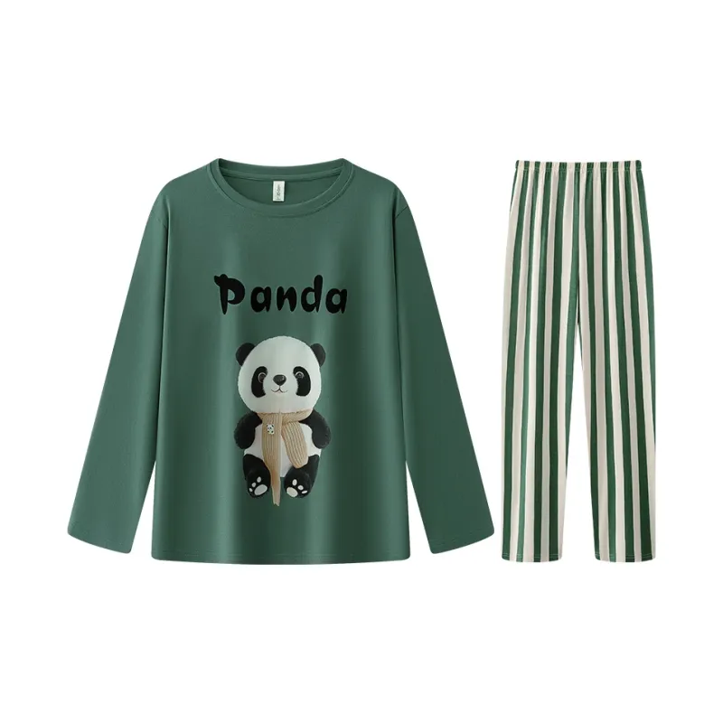 Lan Miao Pajama Set Men's Green-0