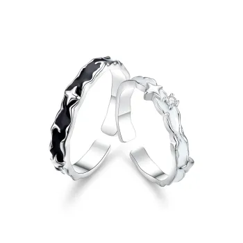CAREBEARS S925 Silver/S999 Fine Silver Rings Unisex