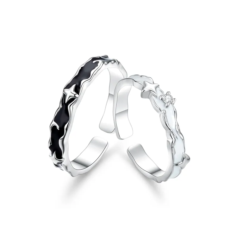 CAREBEARS S925 Silver/S999 Fine Silver Rings Unisex-0