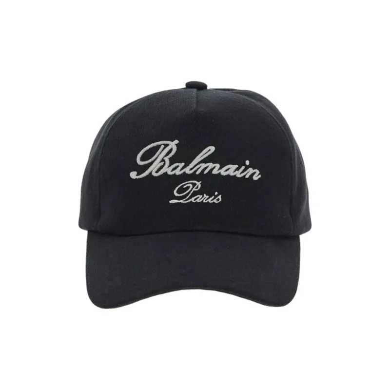 BALMAIN Logo Signature Baseball Cap-0