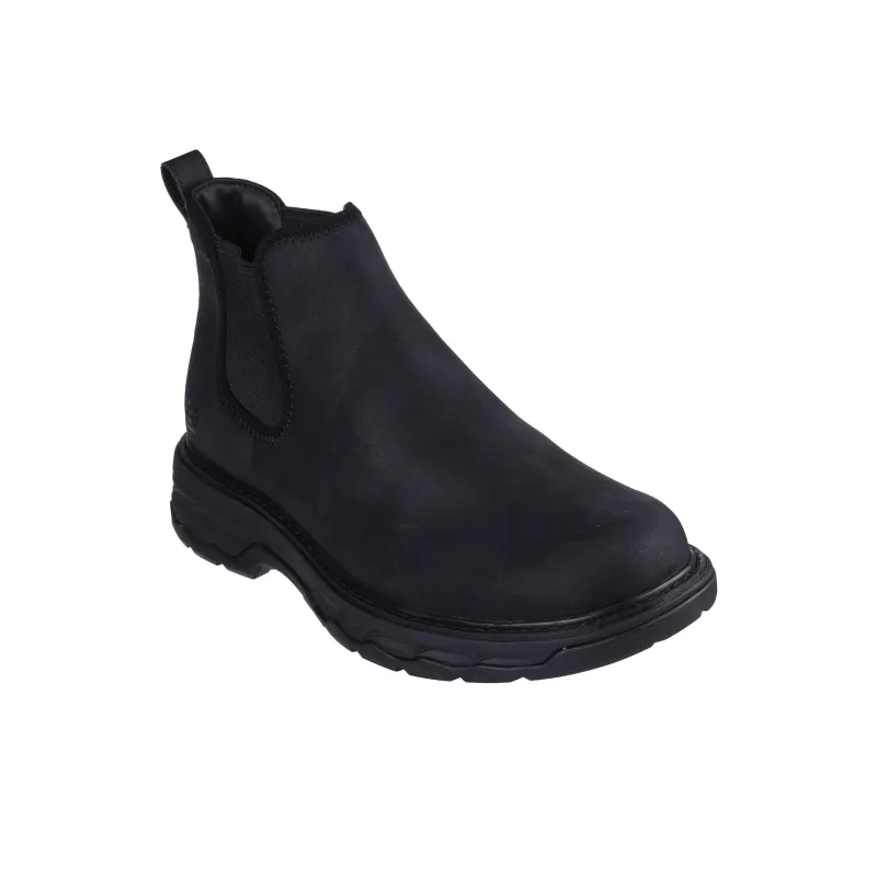 Skechers Relaxed Fit Ankle Length Chelsea Boots Men's Black-2