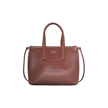 CALVIN KLEIN Polyurethane Tote Bag Shopping Bag Shoulder Bag Crossbody Bag Handbag Small Size Women's Orange