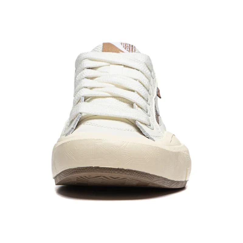 LiNing Wave S70 Anti Slip Wear Resistant Low Top Skateboard Shoes Unisex Beige Brown-4