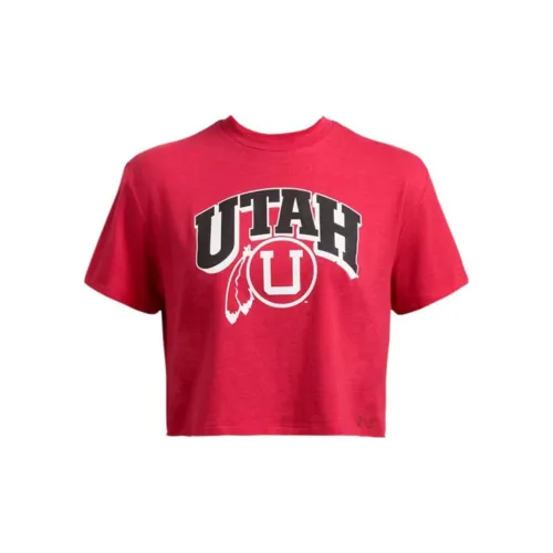 Under Armour Collegiate T-Shirts Women's Red