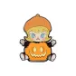 Molly Pumpkin Badge Fridge Magnet