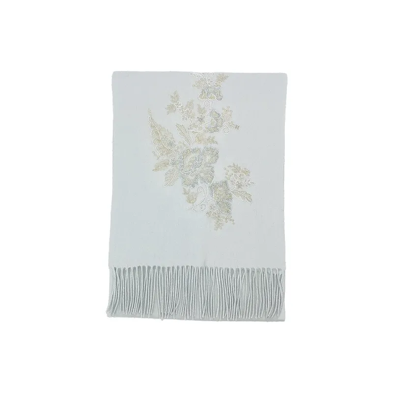 Hang Silk Road Sheep Wool Knit Scarves Women's-0