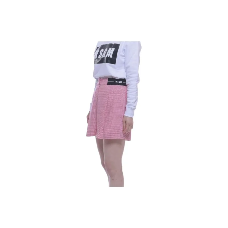 MSGM Casual Short Skirts Women's Pink-1