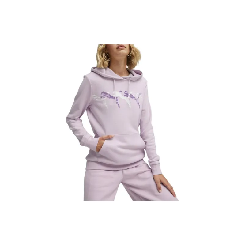 PUMA ESS+ LAB&nbsp Women's Hoodie Sweatshirt Women's Purple-2