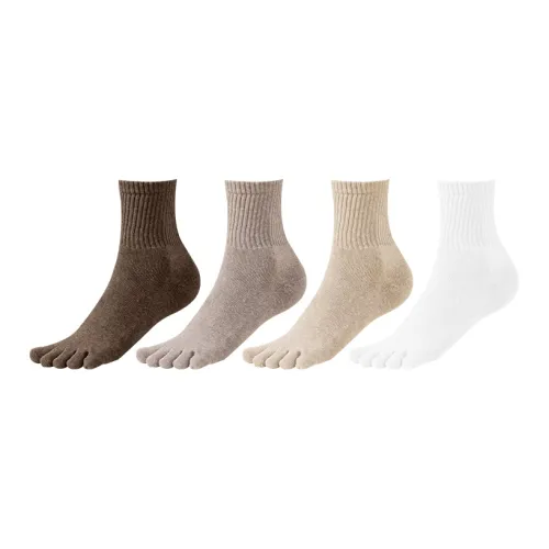 MIIOW Mid-Calf Socks Women's 4 Pack