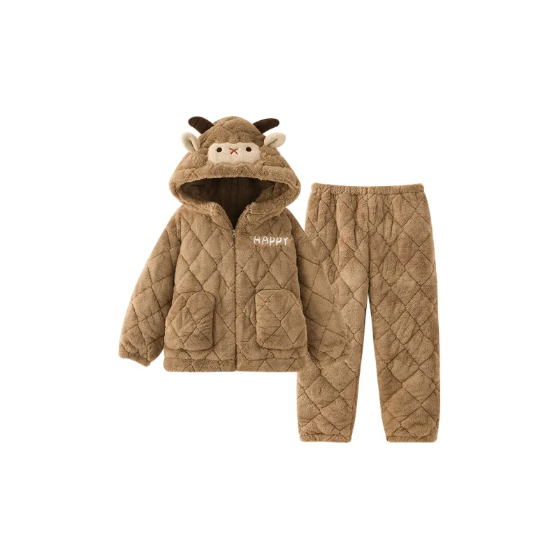 O'MESIK Pajama Set Women's Brown-0