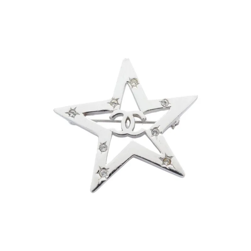 CHANEL Pre-Owned 1986-1988 Star Brooch-0