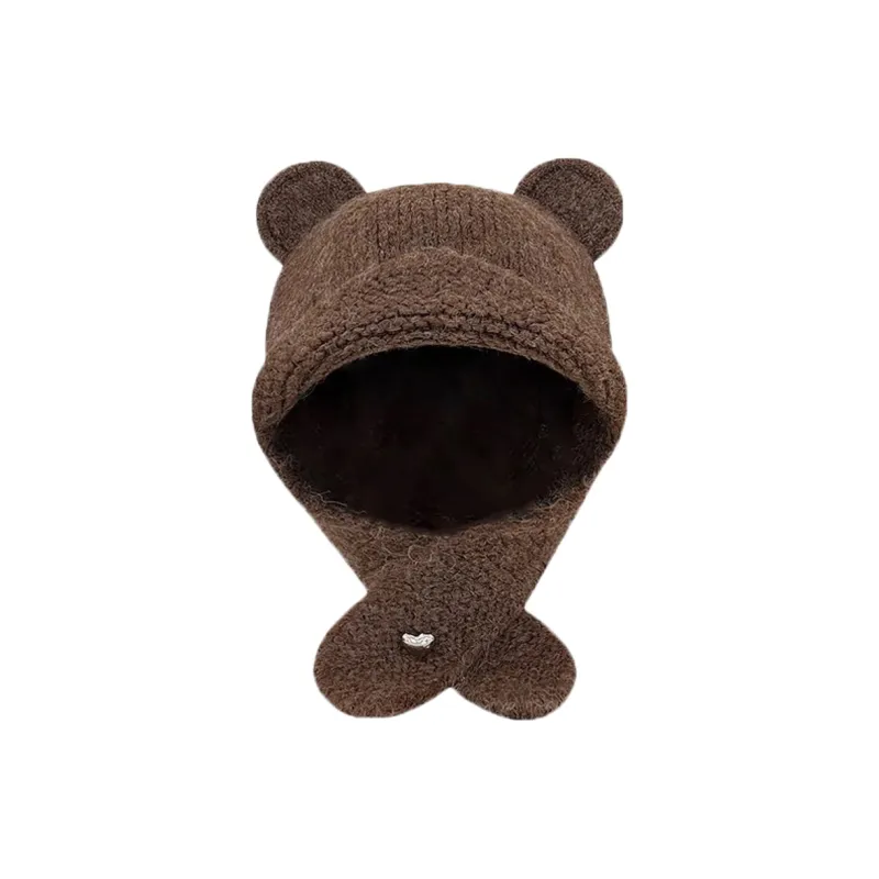 Pelloy Wool Blend Beanies Unisex Gray/Coffee/Ecru/Red/Khaki-1