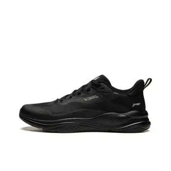 LiNing Liuyun Anti Slip Wear Resistant Low Top Casual Running Shoes Men's Black