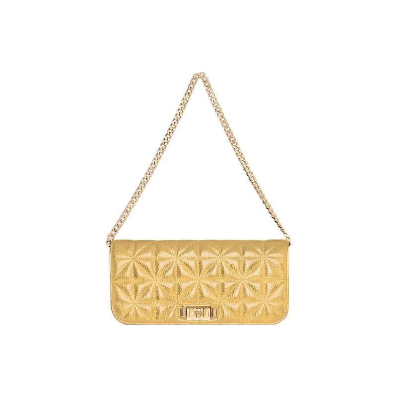 REBECCA MINKOFF Polyurethane Handbag Shoulder Bag Clutch Women's Gold-0