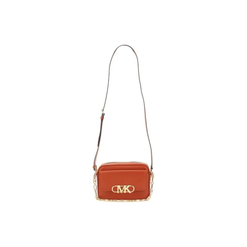 MICHAEL KORS PARKER Leather Handbag Shoulder Bag Crossbody Bag Medium Size Women's Orange-1