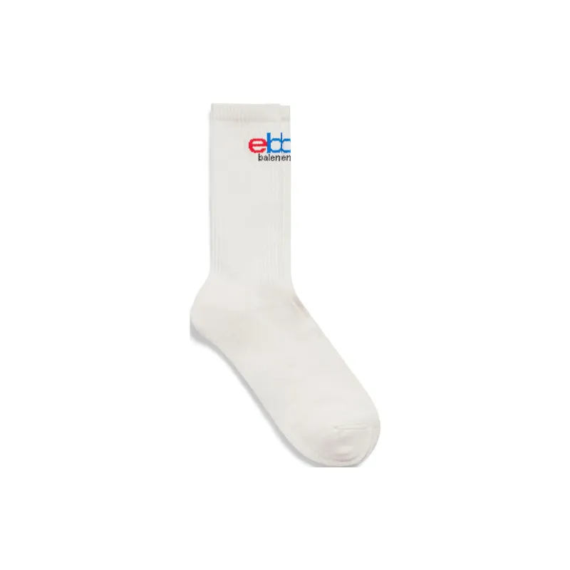 Balenciaga Logo Intarsia Socks-0