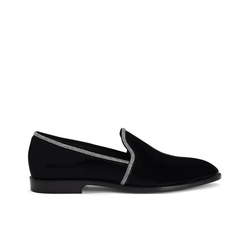 Giuseppe Zanotti Ariees Crystal embellished Leather Loafers-1