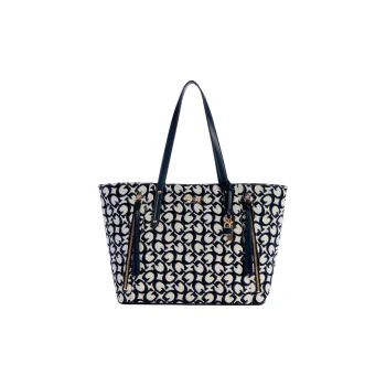 GUESS Artificial Leather Tote Bag Shopping Bag Shoulder Bag Handbag Women's Blue