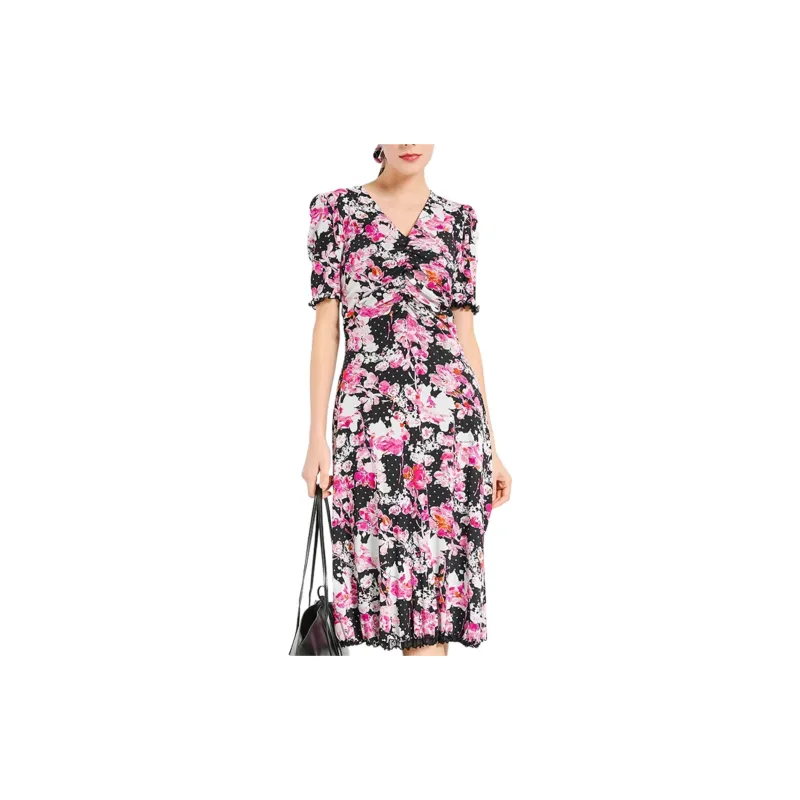 BESIONIA SS24 Short Sleeved Dresses Women's Pink-1