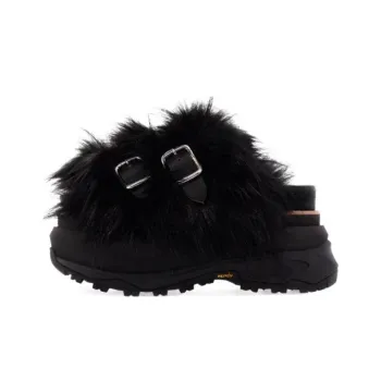 Sacai Abrasion Resistant Slide Slippers Women's Black