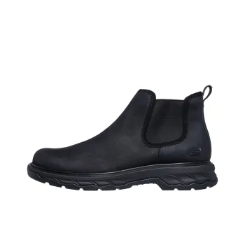 Skechers Relaxed Fit Ankle Length Chelsea Boots Men's Black