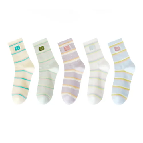 Lan Miao Mid Calf Socks Women's 5 Pack