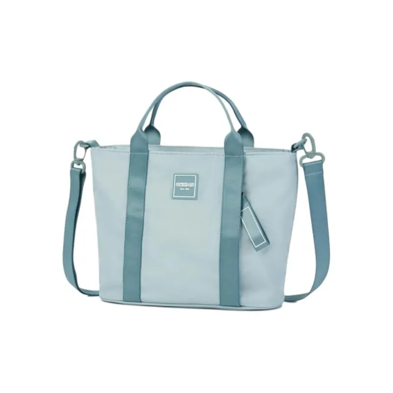 AMERICAN TOURISTER Polyester Tote Bag, Shopping Bag, Shoulder Bag, Crossbody Bag, Handbag Mini Women's Dusty Blue-1