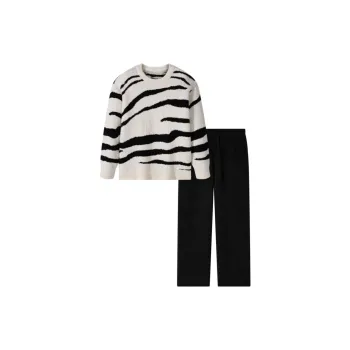 GXG Pajama Set Men's Black White