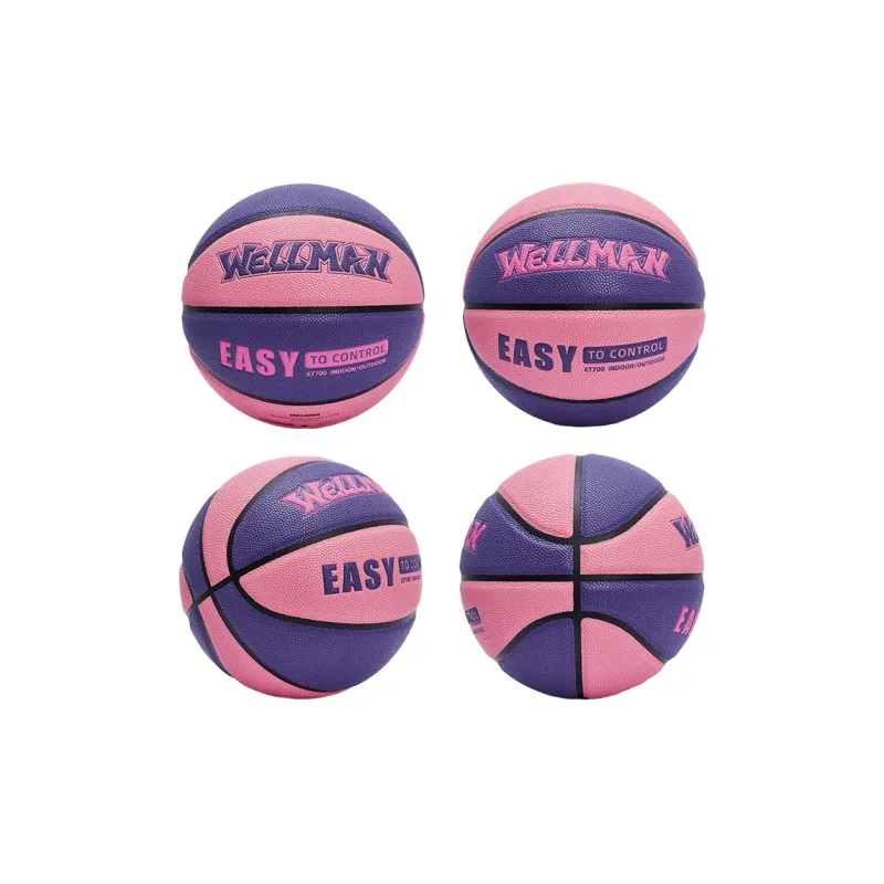WELLman PU Basketball Rose Purple Size 6 Ball Indoor Outdoor Universal Women's-2
