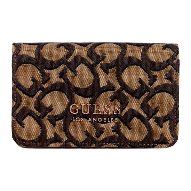 GUESS Artificial Leather Card Holder Women's Brown-0
