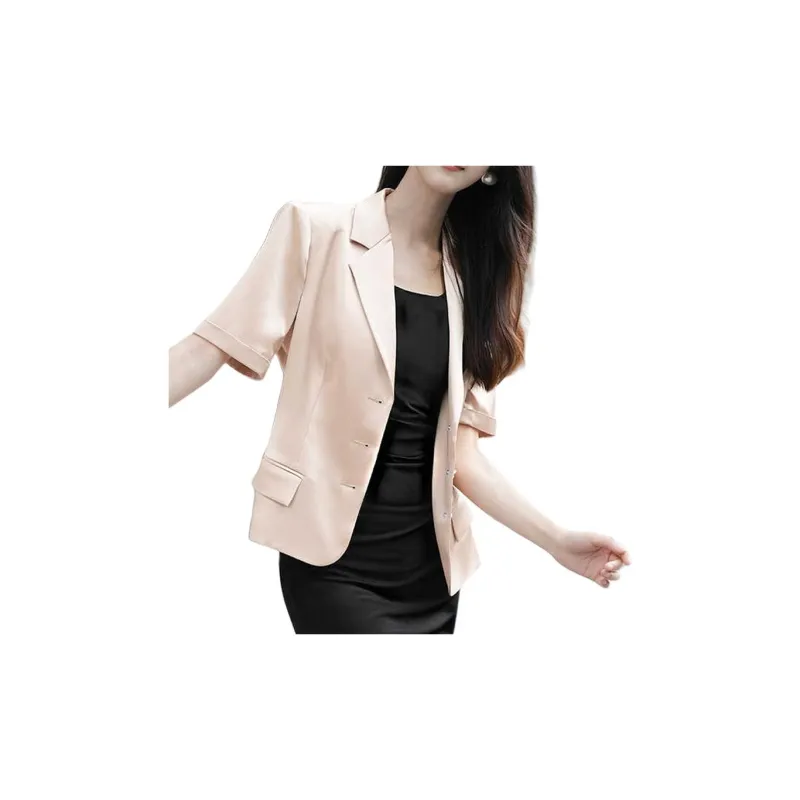 BESIONIA SS24 Business Suit Coat Women's Champagne-3