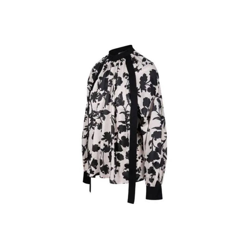 MaxMara Floral Printed Long Sleeved Top-2