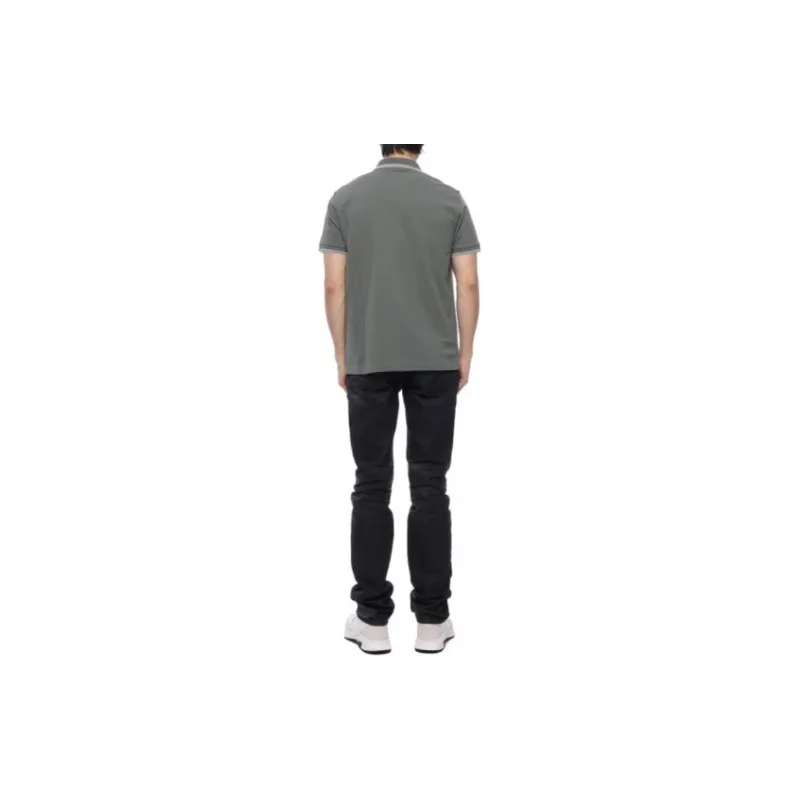 STONE ISLAND Compass motif Cotton Polo Shirt-4