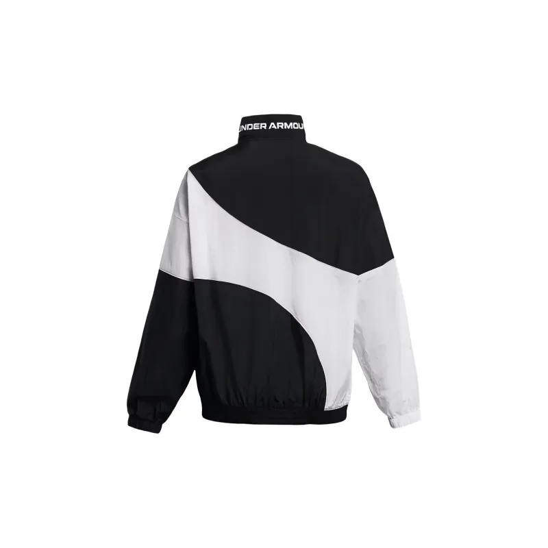 Under Armour Ua Legacy Crinkle Jacket Jackets Coats Women's Black White-1