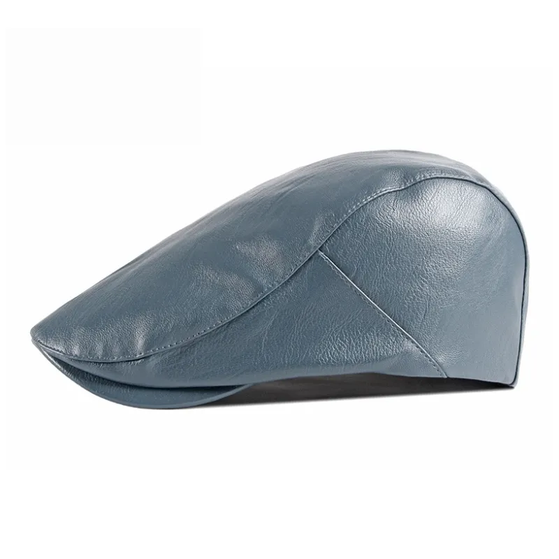 TUCANO Pu Faux Leather Berets Unisex-8