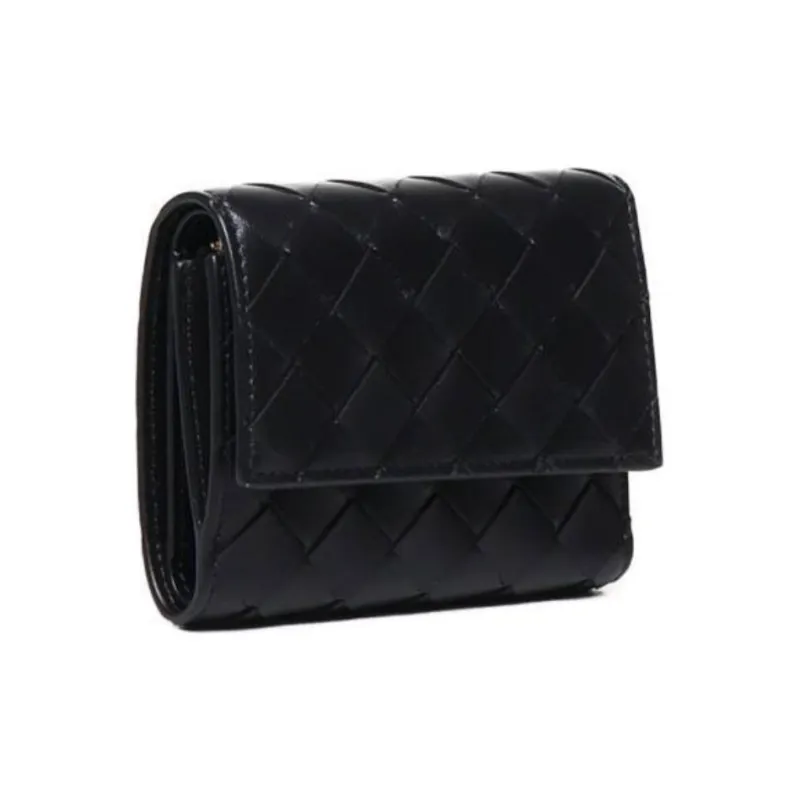 Bottega Veneta Weave Motif Bifold Wallet-1