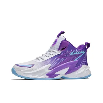Kuding Cushioned Slip Resistant Abrasion Resistant Mid Top Basketball Shoes Unisex
