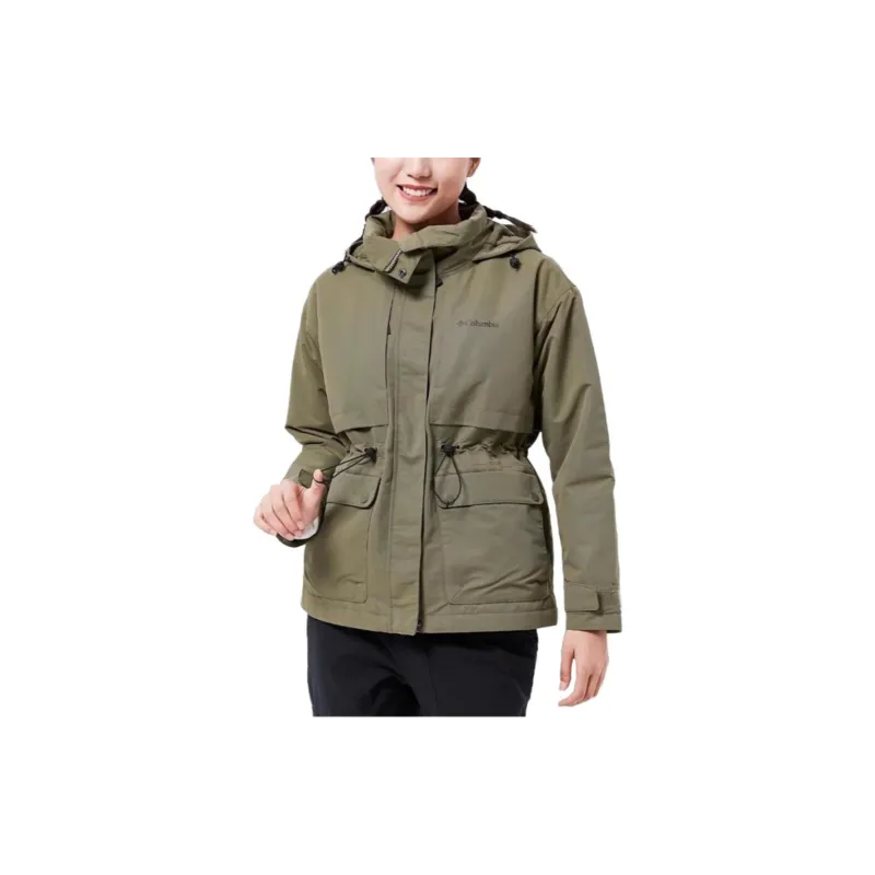 Columbia Puffer Jackets Women's Green-3