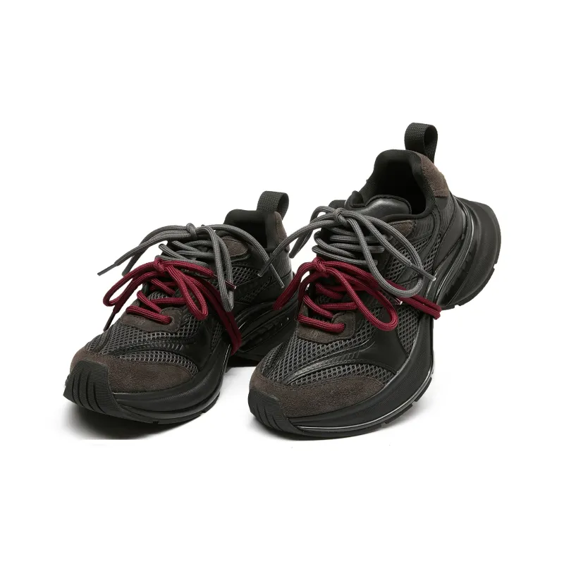 LEECAT STUDIO Anti-Slip Wear-Resistant Breathable Lightweight Height Increasing Low-Top Chunky Sneakers Women's-9