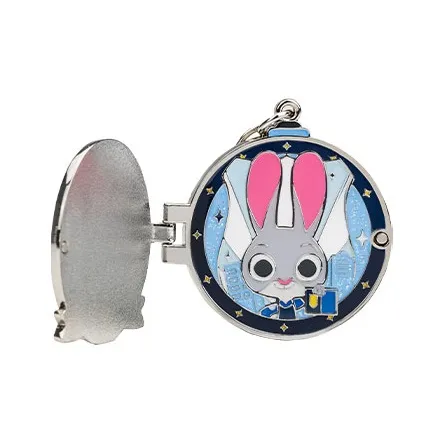 POP MART Zootopia Double Layer Metal Badge Photo Frame Pendant Blind Box Products Single Mystery Box/Full Box 4 Pcs-4