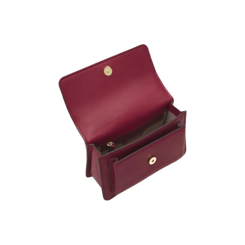 MICHAEL KORS Leather Crossbody Bag Shoulder Bag Large Size Women's Deep Red-2