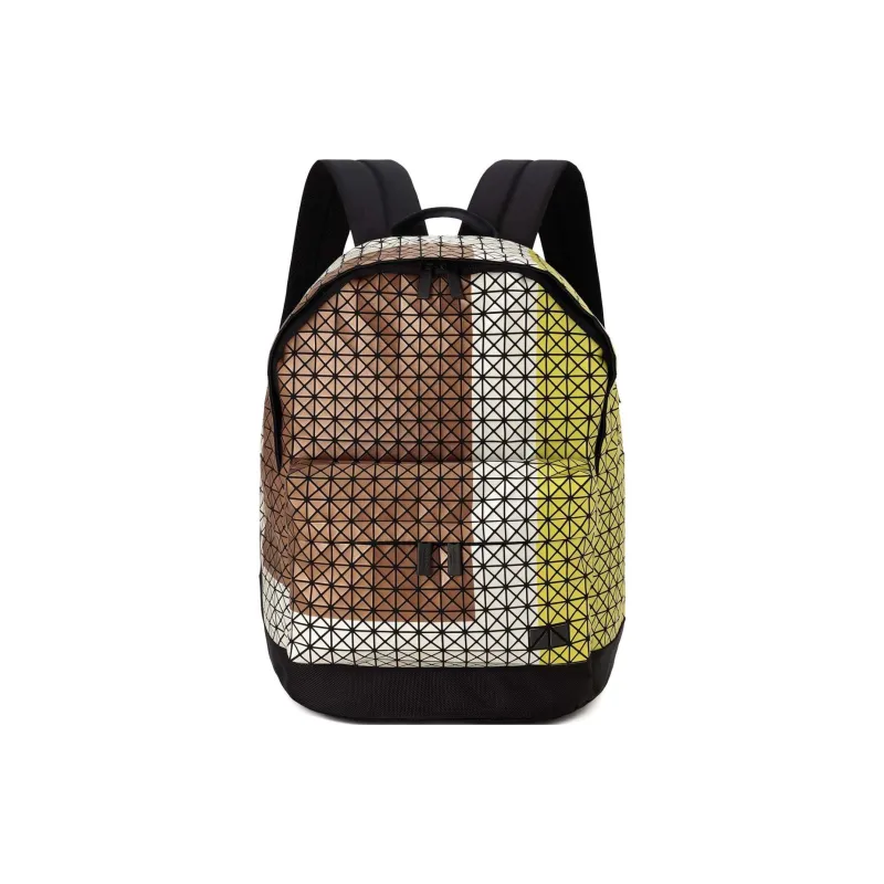 ISSEY MIYAKE Polyurethane Print Backpack Unisex Yellow Mixed-4