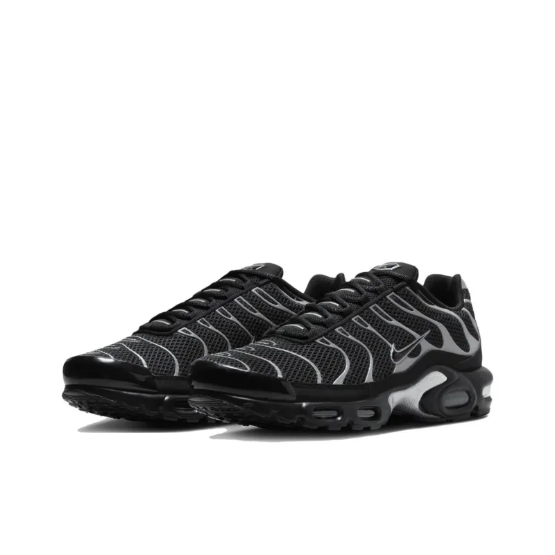 Nike Air Max Plus Premium Black Reflective Silver-2