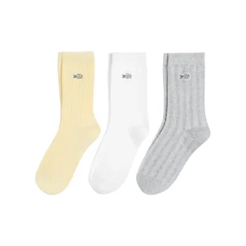 LACOSTE Mid-Calf Socks Women's 3 Pack