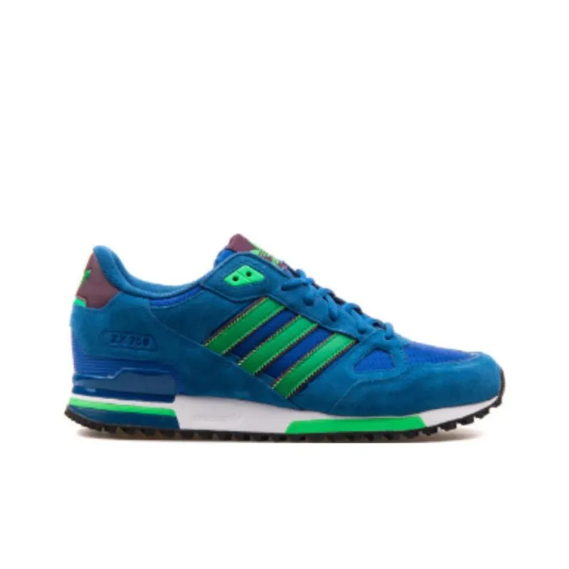 Adidas Originals ZX 750 Anti-Slip Wear-Resistant Low-Top Running Shoes Unisex Blue-1