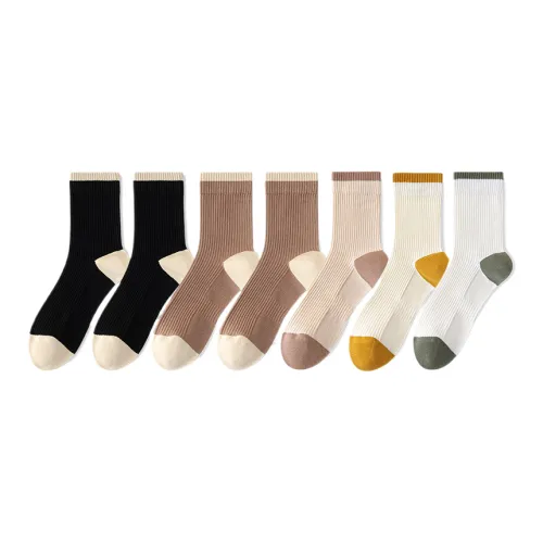 Lan Miao Mid-Calf Socks Women's 7 Pack
